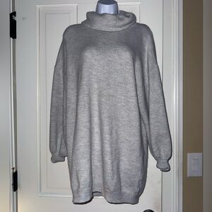 Cozy Gray Turtleneck Sweater
